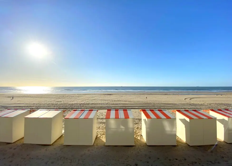 De strandcabines van De Haan