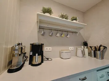 Koffiehoek met Barista-koffiemachine